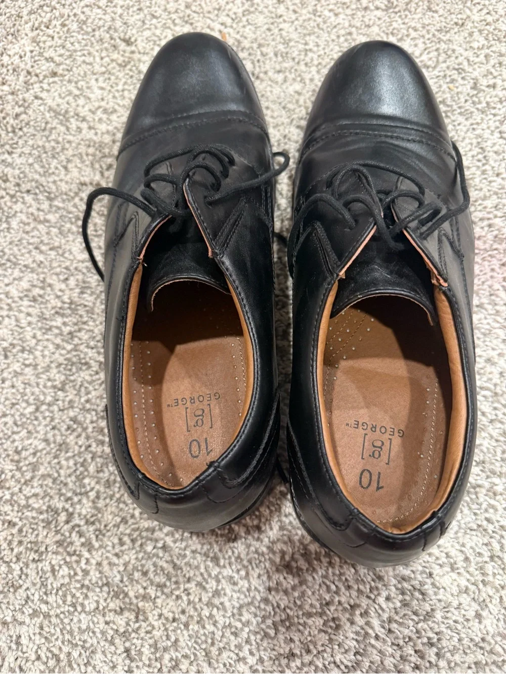 Black Men's Lace-Up Dress Shoes